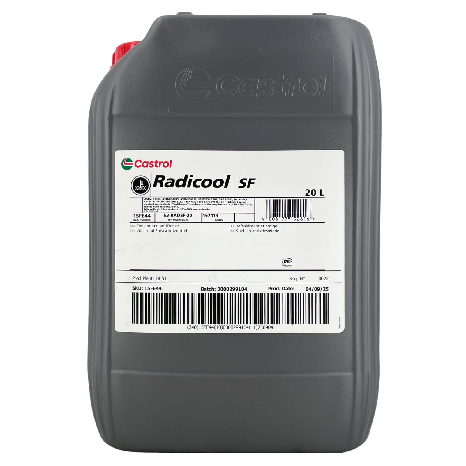 Castrol Radicool SF Kühlerfrostschutz Konzentrat