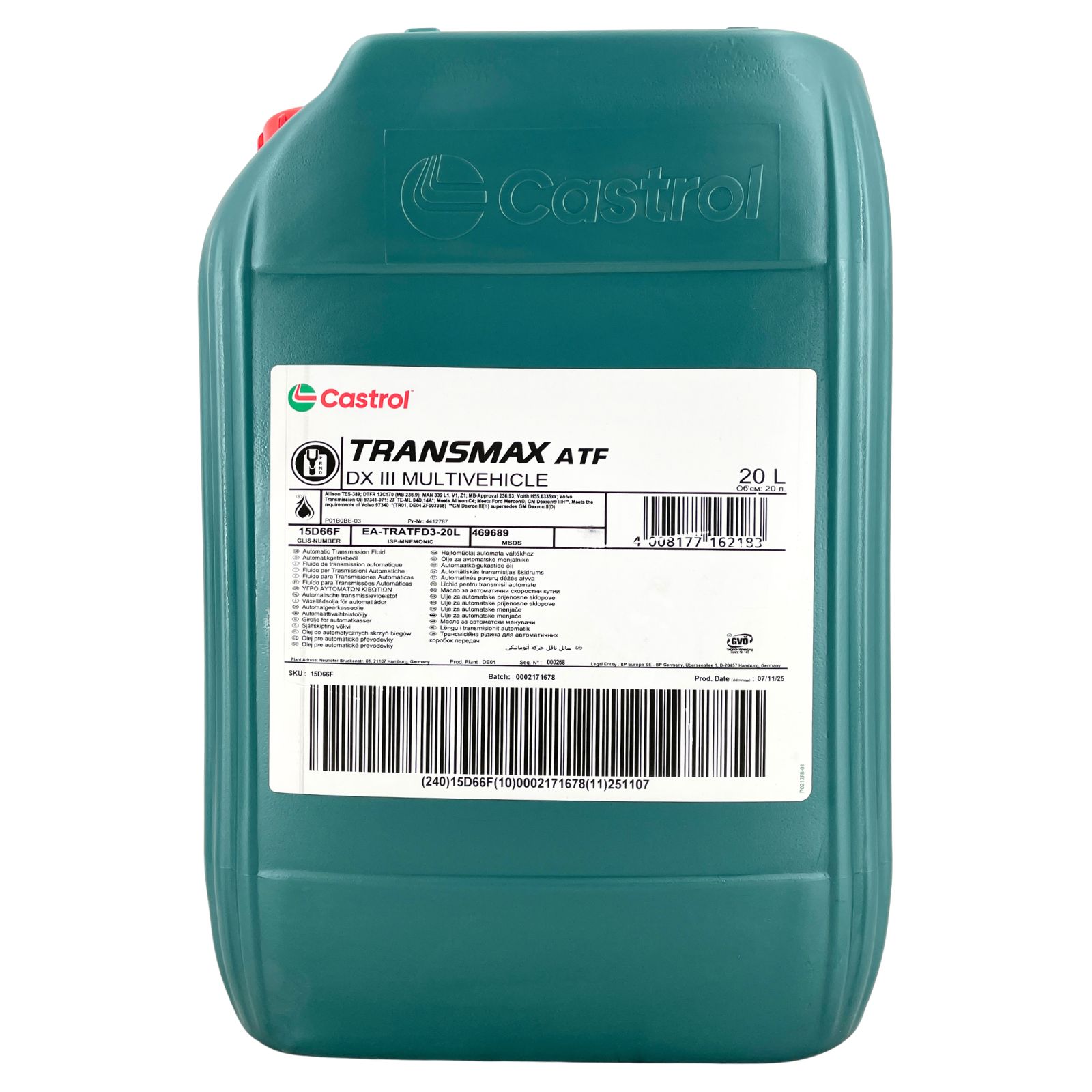 Castrol Transmax Atf Dx Iii Multivehicle