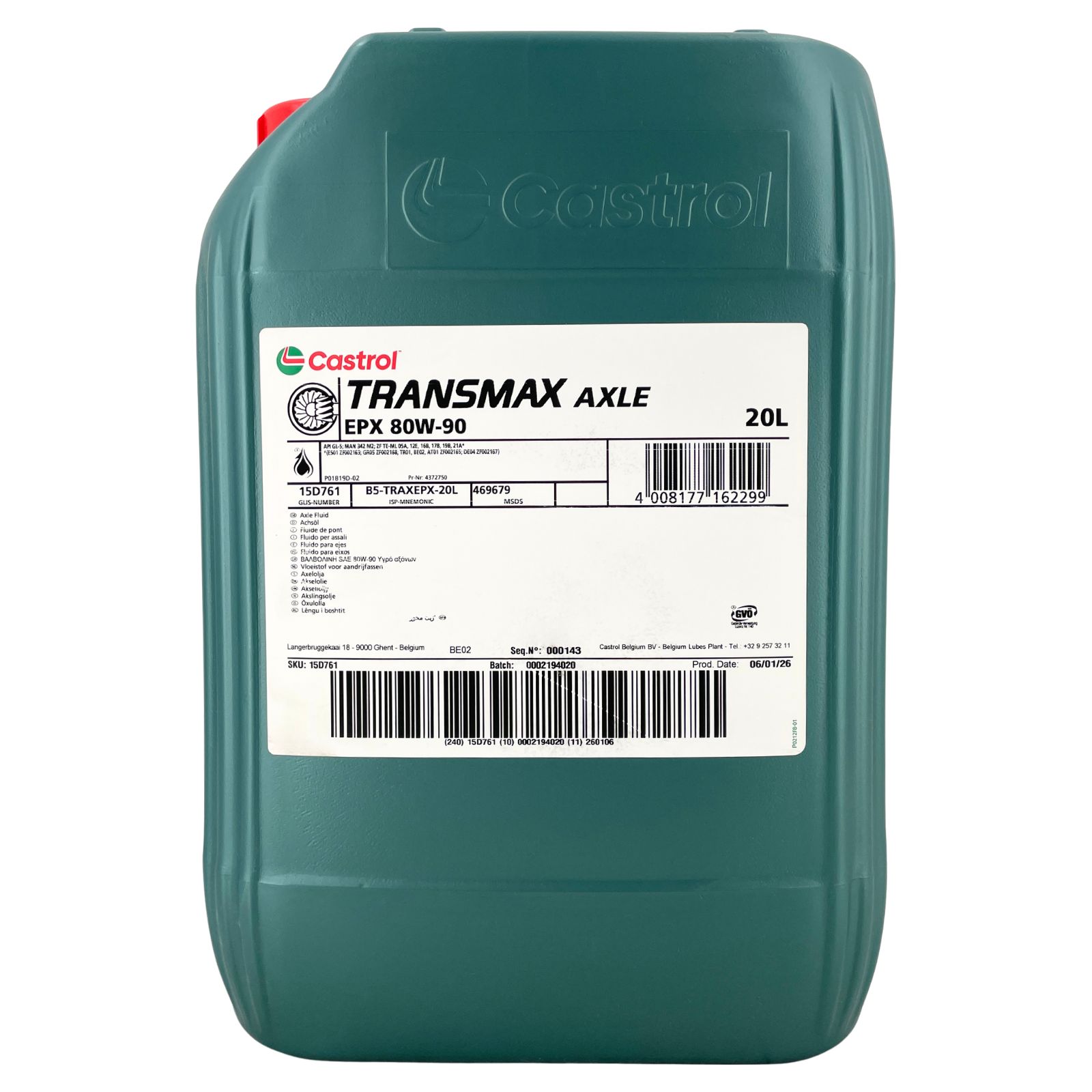 Castrol Transmax Axle Epx 80W-90