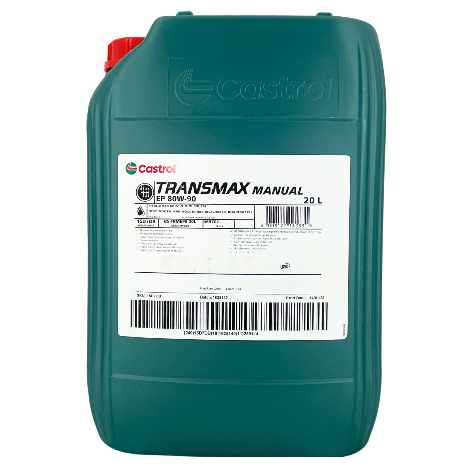 Castrol Transmax Manual Ep 80W-90