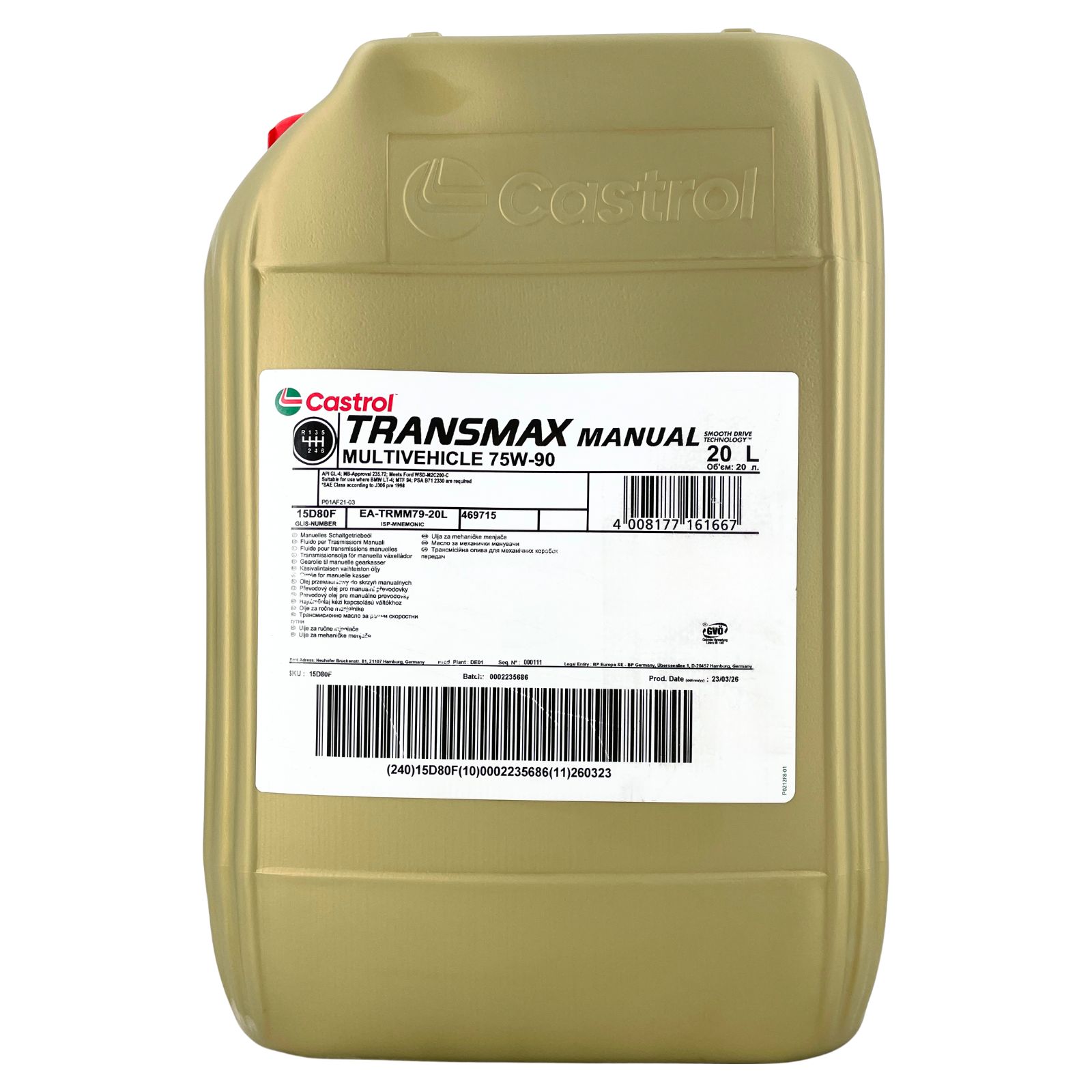 Castrol Transmax Manual Multivehicle 75W-90