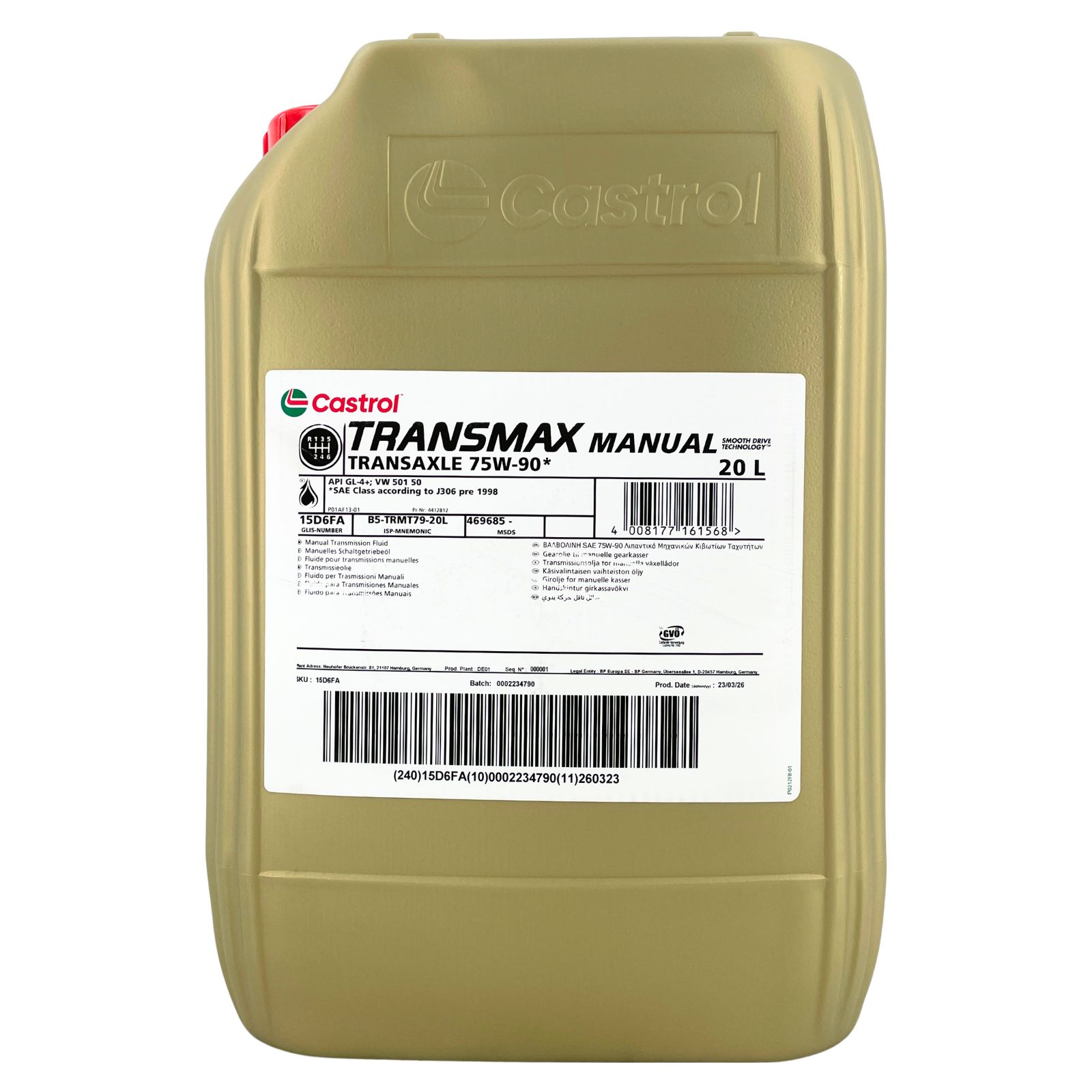 Castrol Transmax Manual Transaxle 75W-90