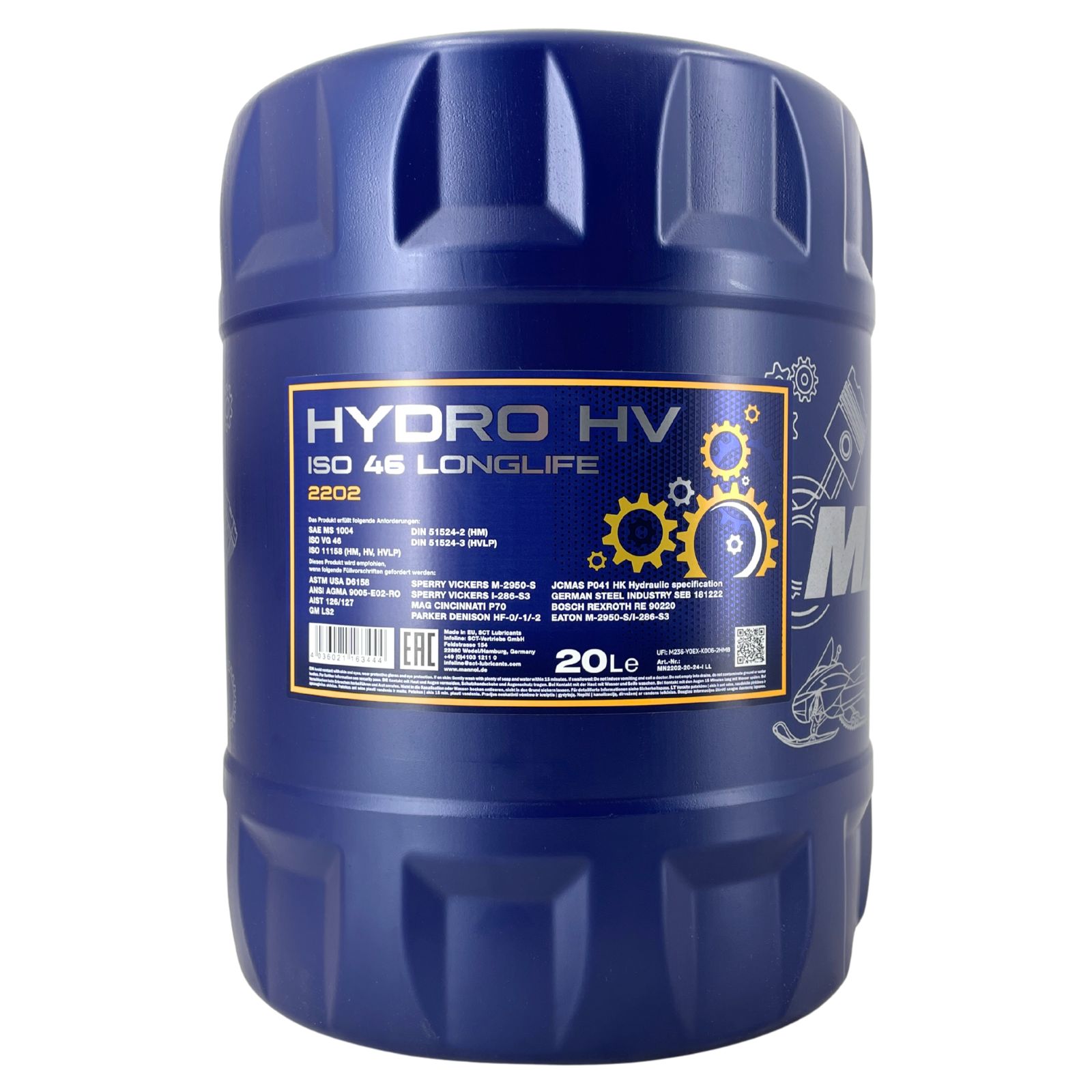 Mannol Hydro Hv Iso 46 Hvlp 46 Longlife