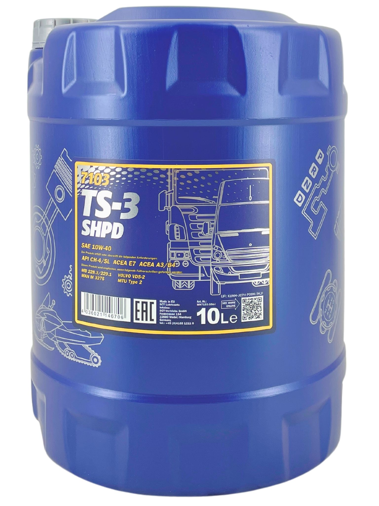 Mannol Ts-3 Shpd 10W-40