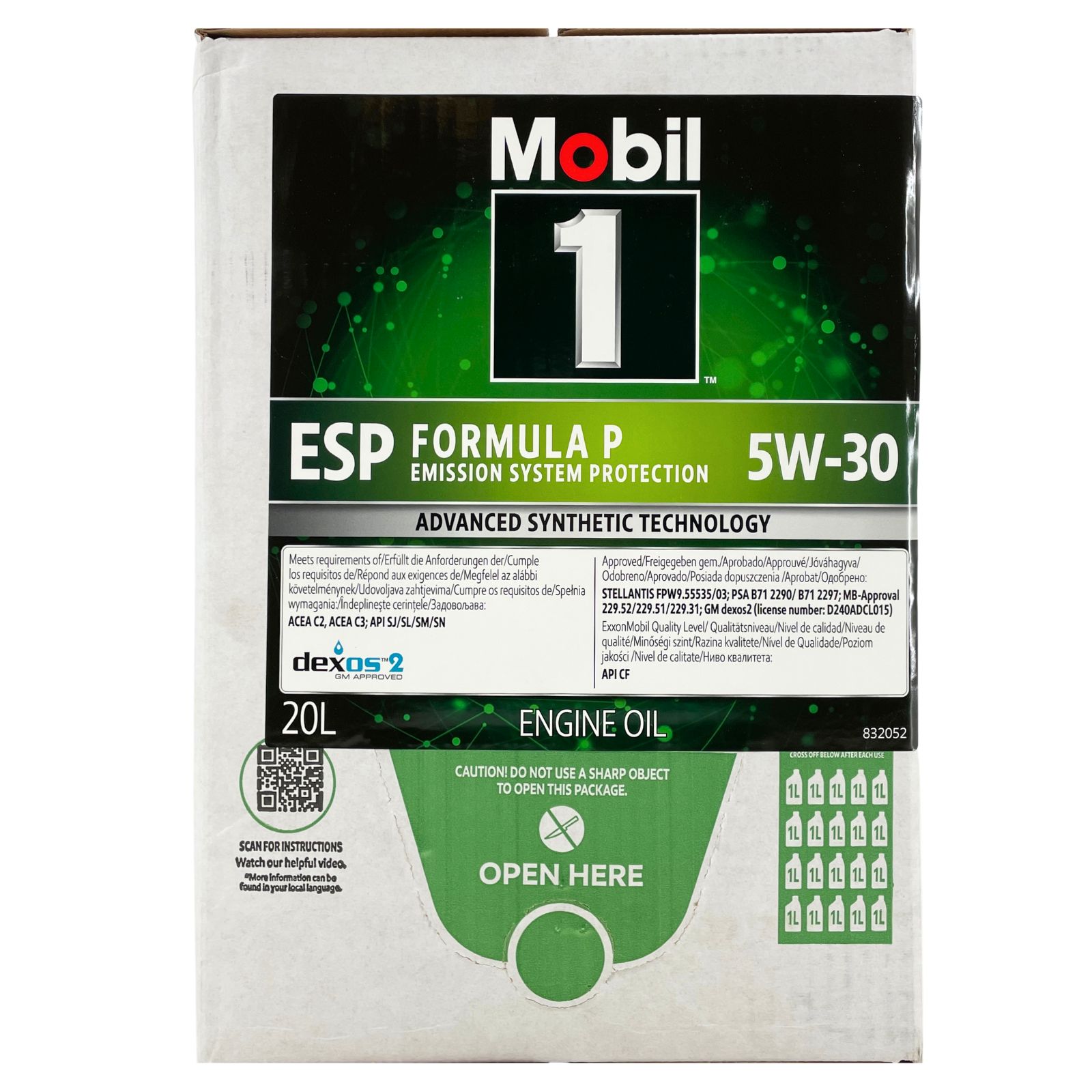 Mobil 1 Esp Formula P Bag-In Box 5W-30