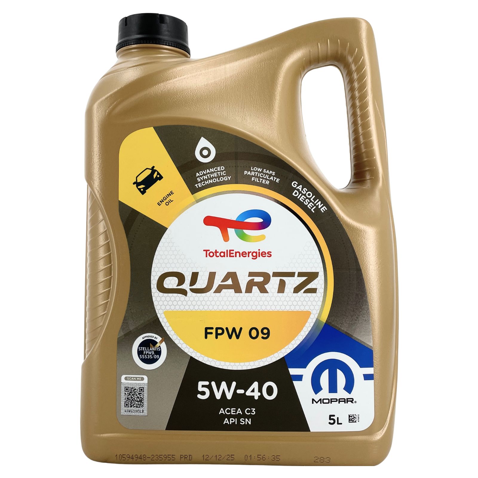 Total Quartz Mopar Fpw09 5W-40